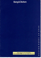 Bang & Olufsen - Master_Panel_AV_9000-Owners-Manual